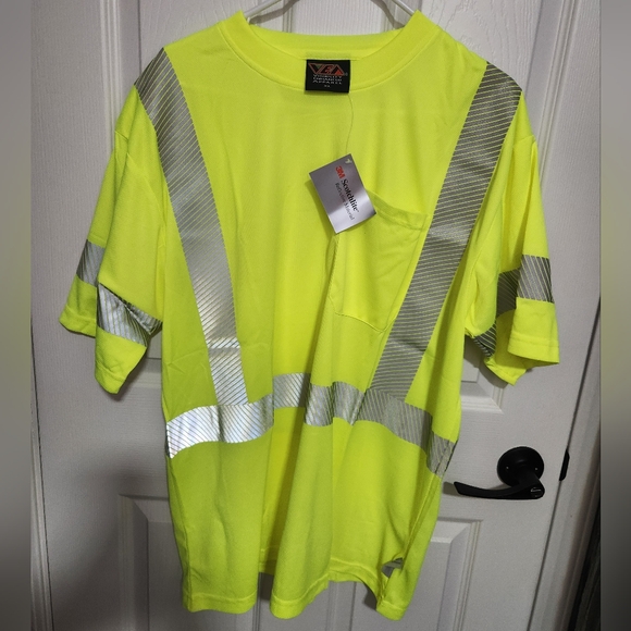 VEA Visibility Enhanced Apparel Work Shirt 3m Scotchlite NWT XL - Picture 2 of 7